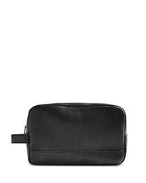 Shop Shinola Leather Zip Travel Kit In Black