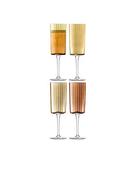 LSA Lulu Champagne/Cocktail Glass 200-310ml Clear Assorted, Set of 4