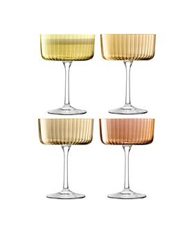 G Francis Large 'Red Wine' Glasses Set of 4 - Slant Rim Wine Glass