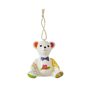 Spode Willow Bear Patchwork Ornament In Multi