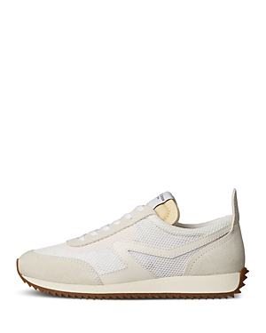 Rag & Bone Women's Retro Mesh Lace Up Low Top Running Sneakers In Off White