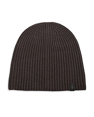 ALLSAINTS MERINO WOOL RIBBED BEANIE
