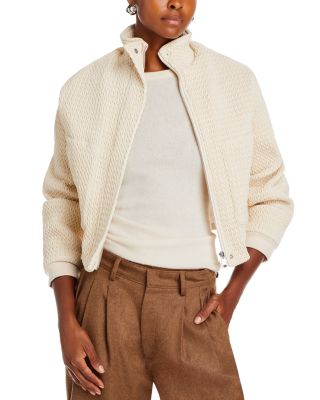 Essentiel Antwerp - Easygoing Quilted Knit Pattern Jacket