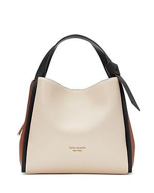 Kate Spade New York Knott Medium Pebbled Leather Crossbody Bag In Allspice Cake