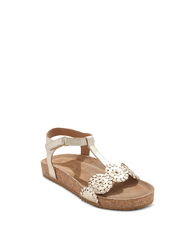 Jack Rogers Girls' Lauren Playground Sandals - Toddler, Little Kid, Big Kid In Platinum