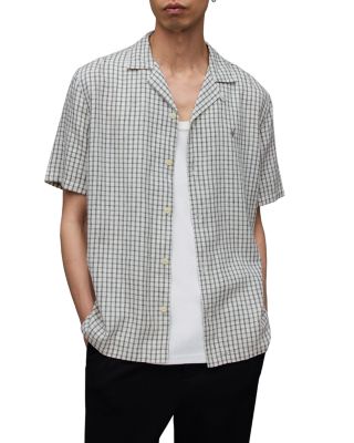 Shannon Relaxed Fit Short Sleeve Shirt In Off White