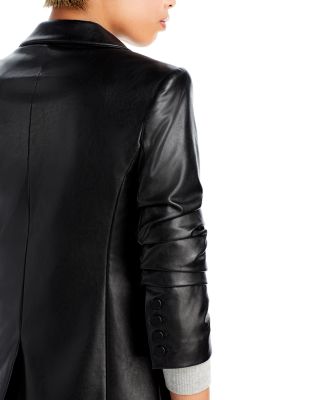 Kylie Faux Leather Blazer
