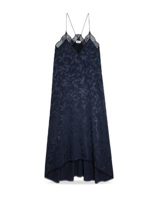 Risty Silk Jacquard High Low Dress