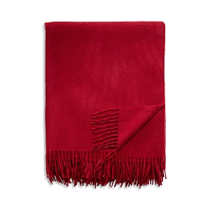 Amicale 100% Cashmere Throw In Burgundy