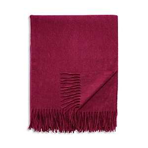 Amicale 100% Cashmere Throw In Dark Purple