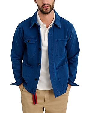 Shop Alex Mill Garment Dyed Denim Work Jacket In French Navy