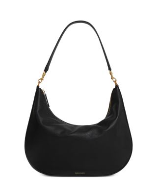 Swing Leather Hobo In Black/gold