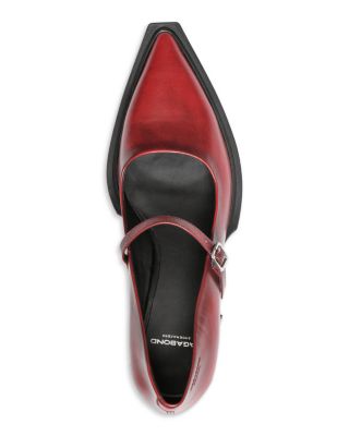 Women's Vivian Pointed Toe Ankle Strap Flats