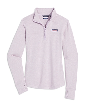 Vineyard Vines Dreamcloth Zip Up Shirt In Iris
