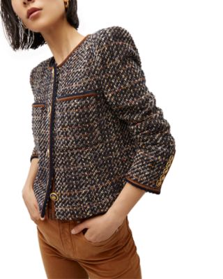 【VERONICA BEARD】Lars button-embellished jacket ジャケット Veronica Beard Lars Jacket | Bloomingdale's