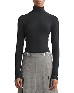 Shop Rag & Bone Luca Turtleneck Top In Black