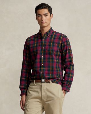 classic fit plaid shirt