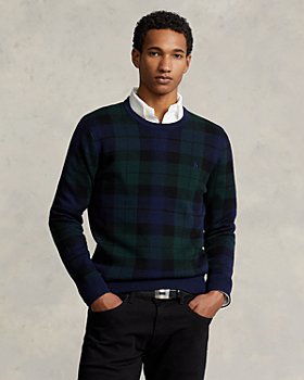 Polo Ralph Lauren - Regular Fit Plaid Washable Wool Sweater