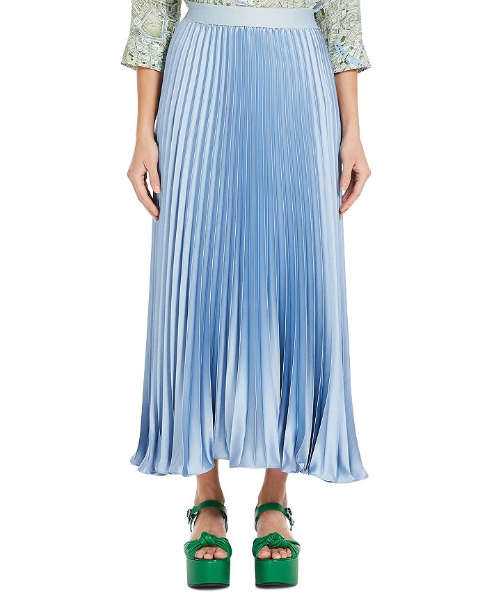 Weekend Max Mara Gavino Pleated Satin Maxi Skirt | Bloomingdale's