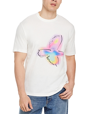 Ps By Paul Smith Short Sleeve Crewneck Graphic Tee In White