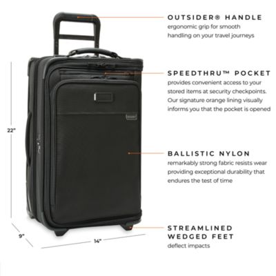 Baseline Tall Carry On 2 Wheel Garment Bag