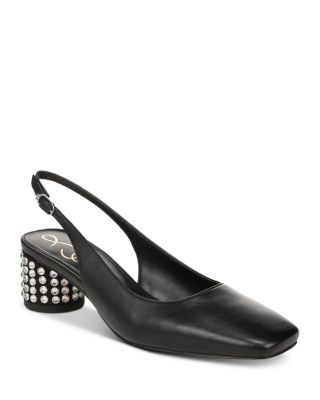 Sam Edelman - Women's Terra Gem Slip On Embellished Slingback Pumps