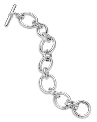Sterling Silver DY Mercer Diamond Link Bracelet