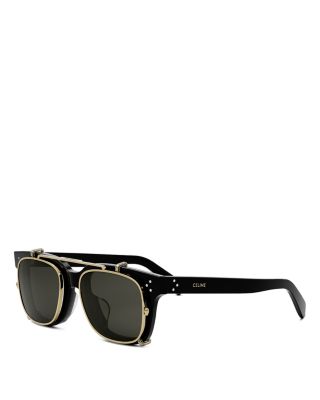 CELINE - Clip On Square Sunglasses, 50mm