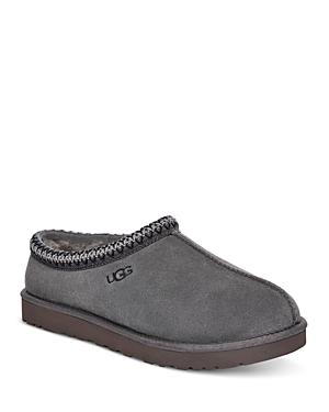 Ugg Men's Tasman Suede & Shearling Slippers In Dark Gray