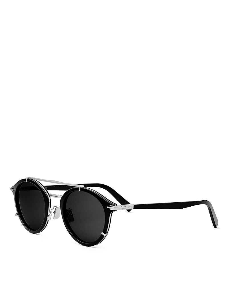 Dior Blacksuit R7u Sunglasses In Shiny Black Smoke