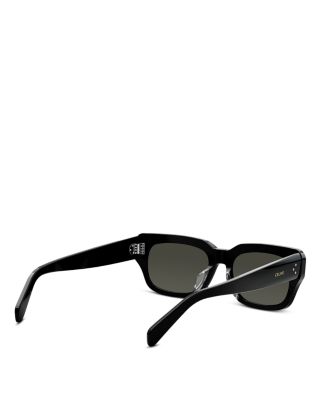 Bold 3 Dots Rectangular Sunglasses, 54mm