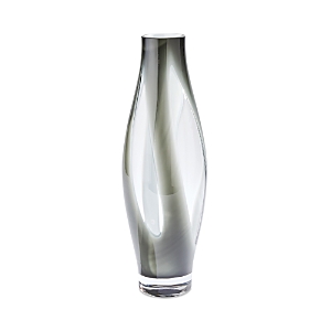 Global Views Fly Through Glass Vase, Large In Gray