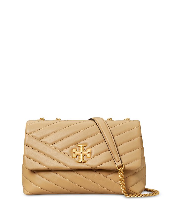Tory Burch Kira Chevron Small Convertible Leather Shoulder Bag In Brown