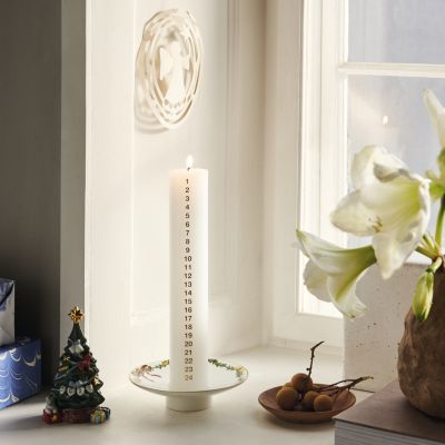 Star Fluted Christmas Candle Holder