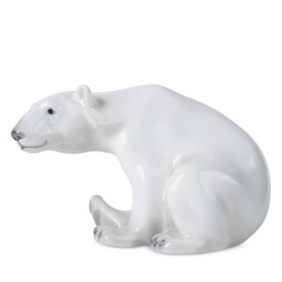 Polar Bear Sitting Figurine