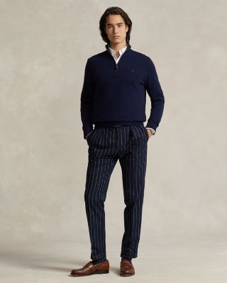 Cashmere Regular Fit Quarter Zip Mock Neck Sweater - Exclusive