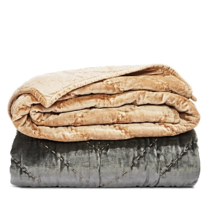 Hudson Park Collection Quilted Velvet Throw - 100% Exclusive