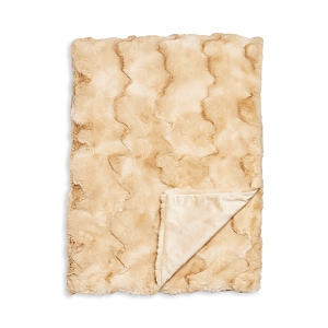 Hudson Park Collection Marble Faux Fur Throw - 100% Exclusive In Tan