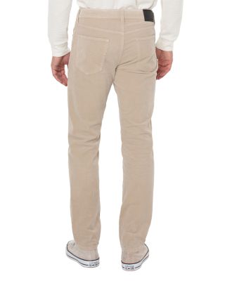 Kingston Modern Slim Straight Corduroy Jeans in Oat