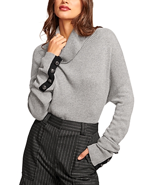 Shop Ramy Brook Brianna Turtleneck Sweater In Grey