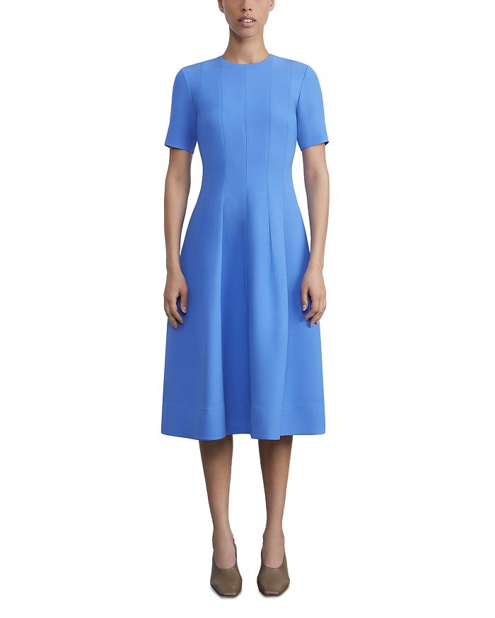 Lafayette 148 New York Flared Short Sleeve Dress Bloomingdale s