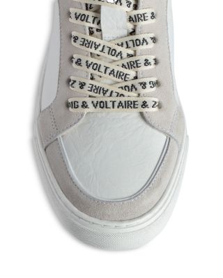 Women's High Flash Distressed Leather High Top Sneakers