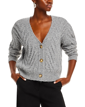 Aqua Novelty Stitch Long Sleeve Sweater - 100% Exclusive In Dark Grey