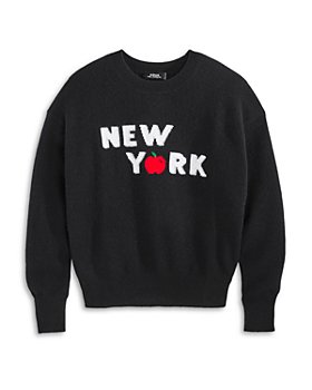AQUA - Girls' Cashmere New York Apple Sweater, Big Kid - 100% Exclusive