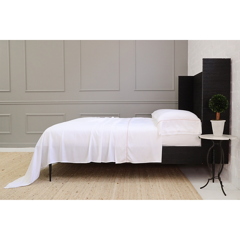 Pom Pom At Home Sheena Sateen Sheet Set, California King In White