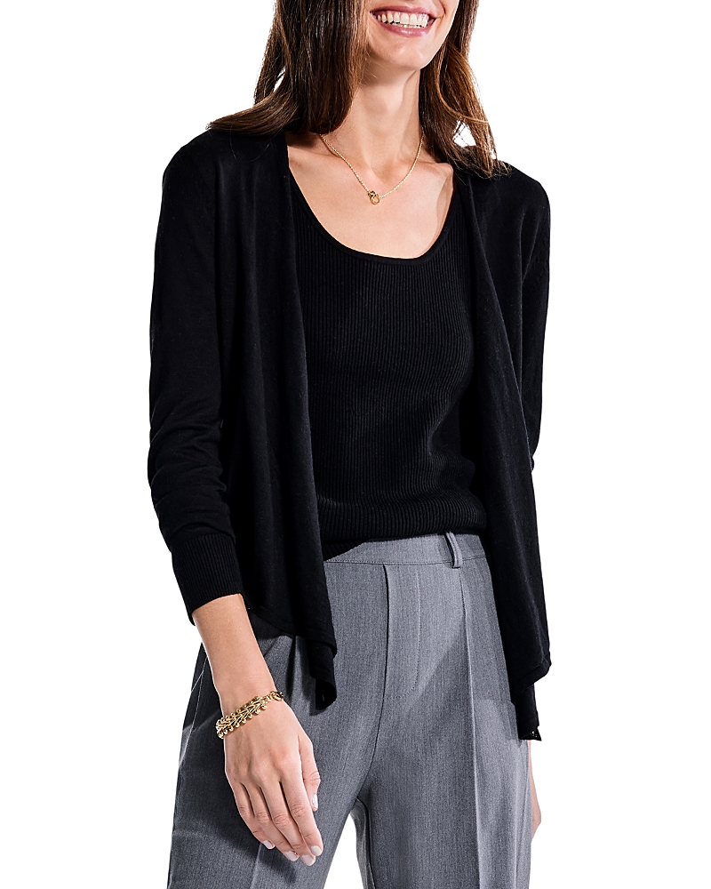 Nic + Zoe All Year 4-way Convertible Cardigan In Black Onyx