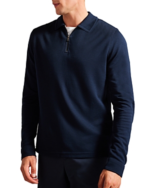 Ted Baker Karpol Soft Touch Regular Fit Polo In Navy Blue