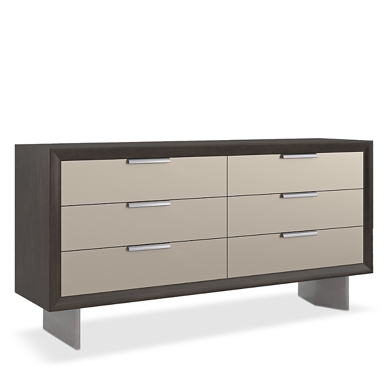 Caracole La Moda Six Drawer Dresser In Medium Brown