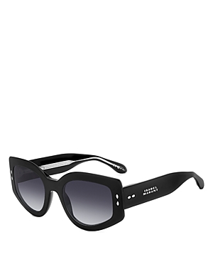 Isabel Marant Cat Eye Sunglasses, 54mm In Black/gray Gradient