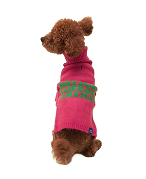 Little Beast Emotional Support Sweater For Dogs In Pink And Green